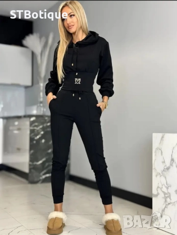 🌟 Дамски Ежедневен Комплект Суитшърт с Джогър – SSTBoutique 🌟, снимка 2 - Спортни екипи - 51940965