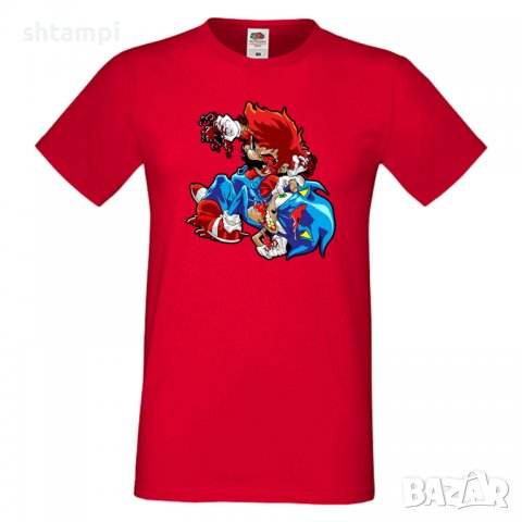 Мъжка тениска Mario Zombie VS Sonic Zombie Игра,Изненада,Подарък,Празник,Повод, снимка 7 - Тениски - 37238486