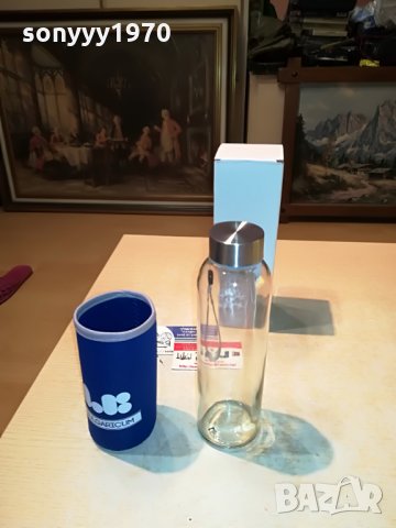 ел би-празно шише 22х6см-стъклено шише 1607211325, снимка 2 - Колекции - 33538531