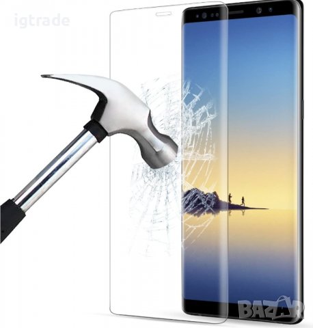 Стъклен протектор за Samsung Galaxy Note 8  цял екран, снимка 6 - Фолия, протектори - 39410229