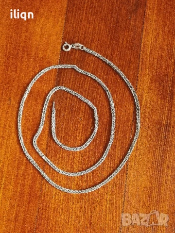 Сребърен Масивен синджир. 925 Проба. 55см. Цена 31,99лв. За Севлиево безплатна доставка. , снимка 2 - Колиета, медальони, синджири - 51215209