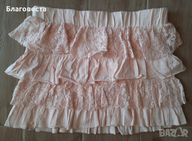 Кукленска къса пола с дантела