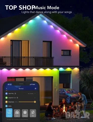 Govee RGBIC LED Постоянни външни светлини, снимка 5 - Лед осветление - 48776973
