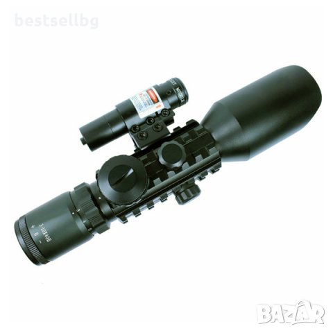 Бързомерец оптически прицел оптика оръжие мерник червен лазер бързомер еърсофт въздушна ловна пушка, снимка 3 - Оборудване и аксесоари за оръжия - 24182391