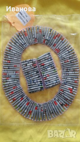 Ръчна изработка на бижута от хартия и квилинг  0.50лв лакирани са със декопажен лак, снимка 5 - Колиета, медальони, синджири - 28267729