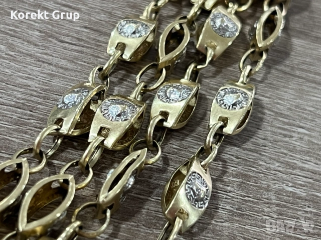 Златен ланец с кръст 14к, снимка 6 - Колиета, медальони, синджири - 53345995