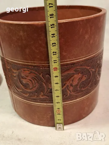 италианска кожена кутия за пури 6/1, снимка 5 - Други ценни предмети - 49279058