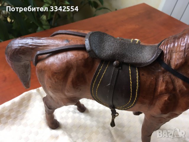 КОН СУВЕНИР ПРЕСОВАНА КОЖА БЕЗ ЗАБЕЛЕЖКИ, снимка 7 - Статуетки - 37888161