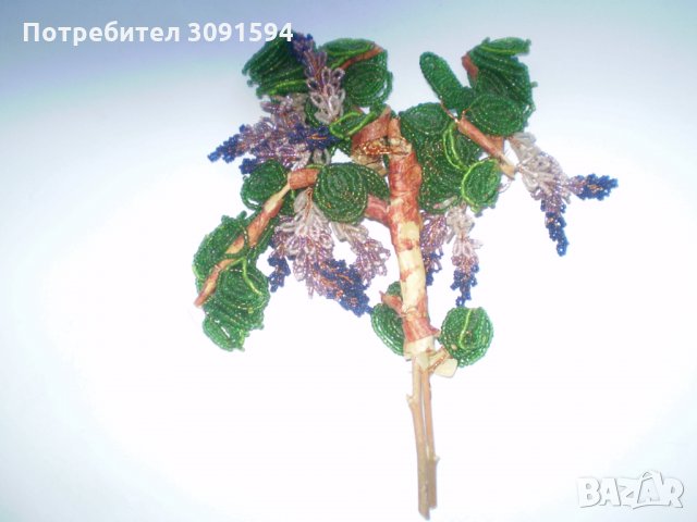 Декоративна украшение изработено ръчно от многоцветна  мъниста, снимка 4 - Декорация за дома - 34609757