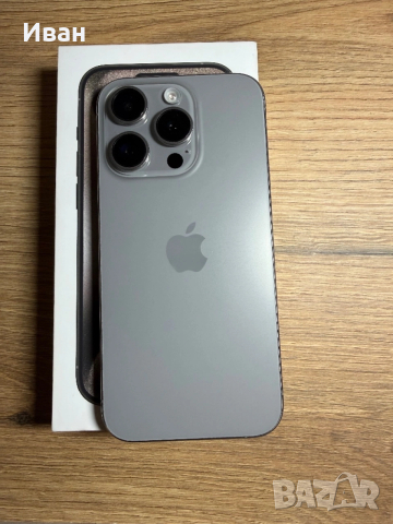iPhone 15 Pro Narural Titanium 90% Батерия, снимка 4 - Apple iPhone - 53194122