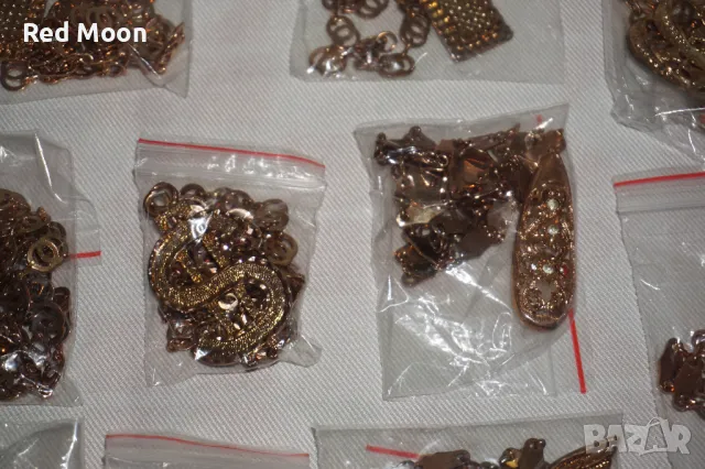 Лот от 16 различни железни синджира и 3 декоративни пискюла, снимка 6 - Колиета, медальони, синджири - 48905708