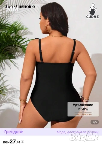 Нов бански с хигиенна лепенка- голям размер 4Хл, снимка 2 - Бански костюми - 51401677