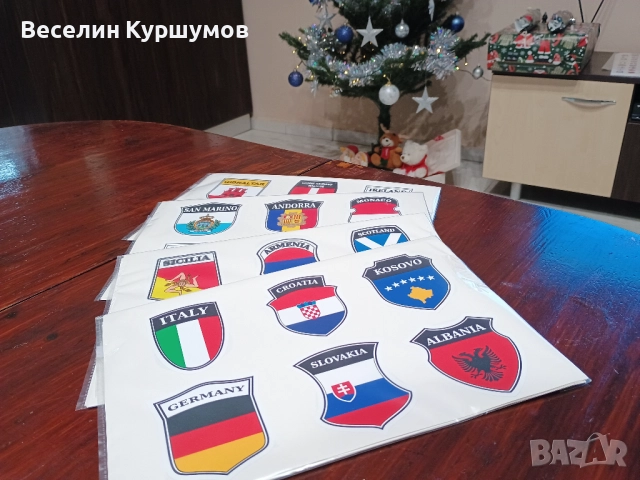 Големи стикери на всички европейски флагове +, снимка 3 - Аксесоари и консумативи - 52674487