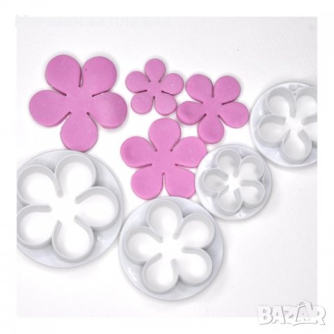 Сладкарски комплект 10 броя шаблони за фигури от фондан - код 3331