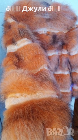 Палто с естествен косъм от норка и сребърна лисица, снимка 1 - Палта, манта - 44032002