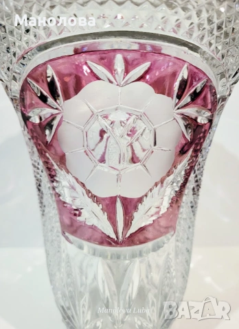 Ваза от оловен кристал "Anna Hütte", снимка 3 - Други ценни предмети - 53068700