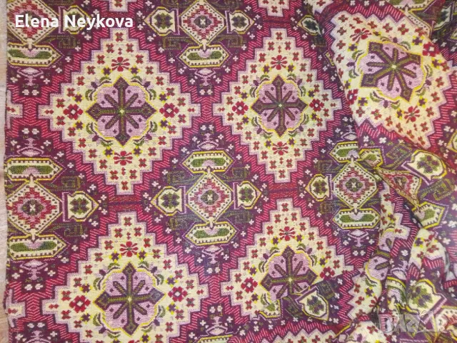 Вълнен машинно тъкан , снимка 3 - Антикварни и старинни предмети - 49435750