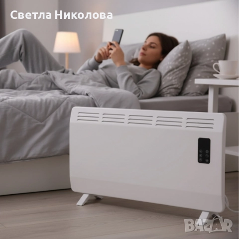 Конвектор Voltz OV51974D – 2400W, Wi-Fi управление, LED дисплей и таймер