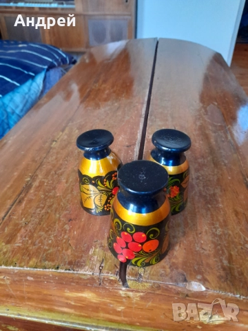 Стара Руска дървена чаша,чаши,хохлома #8, снимка 5 - Други ценни предмети - 52283801