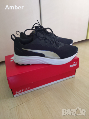 Puma Softride Sophia Easy черни маратонки със златист детайл, снимка 6 - Маратонки - 36570521