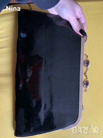 Черен клъч, снимка 2 - Чанти - 32248279