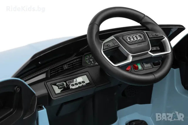 Луксозна детска акумулаторна кола AUDI ETRON SPORTBACK – Синя, с дистанционно и LED светлини, снимка 10 - Детски велосипеди, триколки и коли - 50049615
