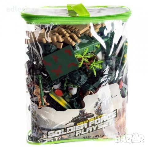 Детска игра Военна база, 300 елемента, снимка 2 - Влакчета, самолети, хеликоптери - 34311559