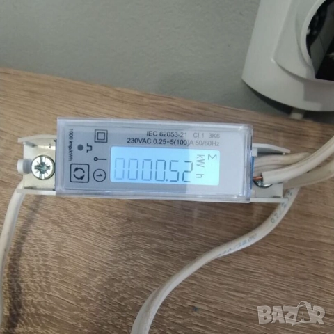 Монофазен двутарифен електромер 100A | Вградена батерия за запазване на часа, снимка 11 - Други - 52502893