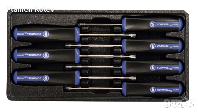 Cornwell Tools 7части Torx отвертки тип звезда T8 - T30