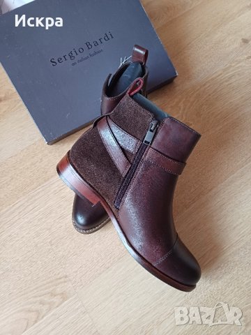 маркови боти от ест.кожа  н.38/стелка 25см/