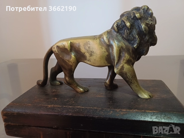Бронзов лъв , снимка 4 - Статуетки - 52515077