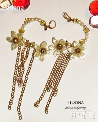 Ръчно изработени обеци by SiDona, снимка 3 - Обеци - 39480630