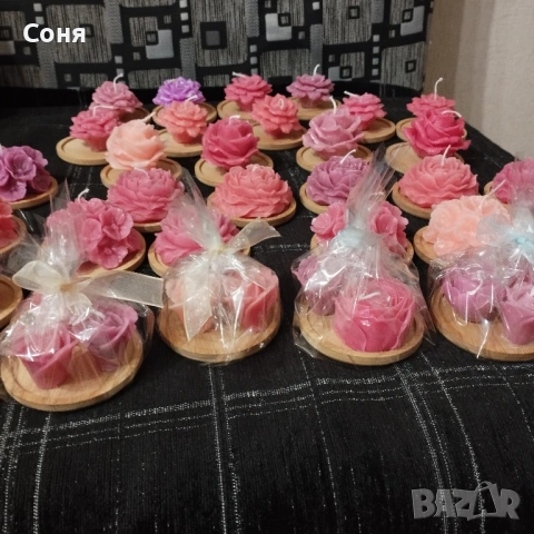 Восъчни свещи - цветя и рози , снимка 7 - Подаръци за жени - 53135924