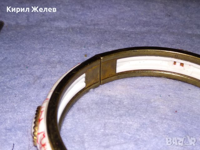 ПОЗЛАТЕНА СТОМАНЕНА МОДНА АРТ ГРИВНА КРАСИВ ВИНТИДЖ ДИЗАЙН 37939, снимка 10 - Гривни - 40837188