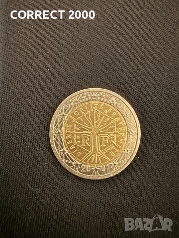 2 euro Франция 2001 г.
