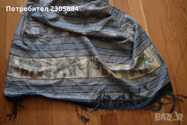 щал кашмир 100%, снимка 4 - Шалове - 27859403