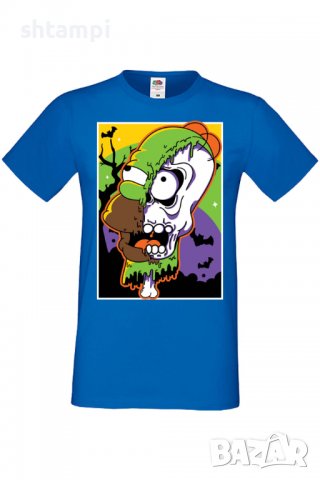 Мъжка тениска The Simpsons Homer Simpson 02,Halloween,Хелоуин,Празник,Забавление,Изненада,Обичаи,, снимка 4 - Тениски - 38136367
