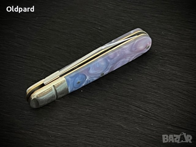 Компактен сгъваем джобен нож RR Purple Swirl Small Barlow. (RR2153), снимка 3 - Ножове - 42933957