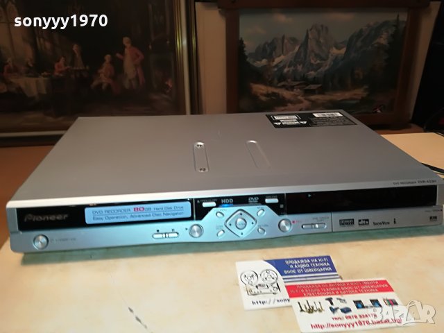 pioneer 80gb hdd/dvd recorder-внос germany 1906212056, снимка 5 - Плейъри, домашно кино, прожектори - 33271113