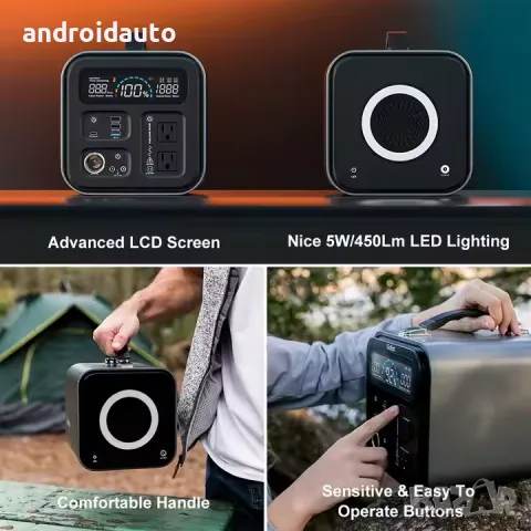 Преносим соларен генератор за ток Power Station G52 600W, 550Wh, снимка 4 - Аксесоари и консумативи - 48351833