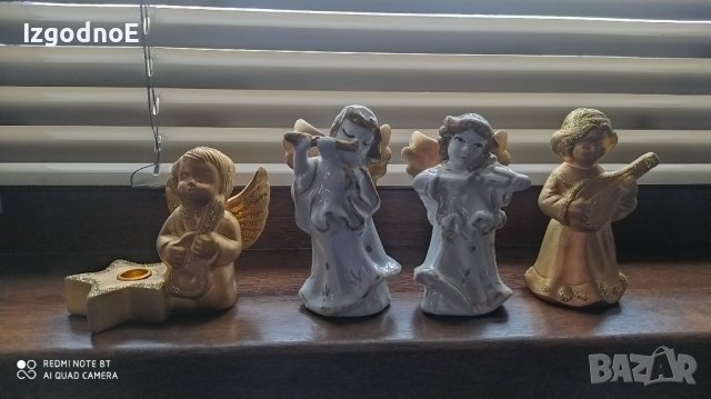 Лот коледни фигурки, порцеланови ангелчета, снимка 2 - Декорация за дома - 43187708