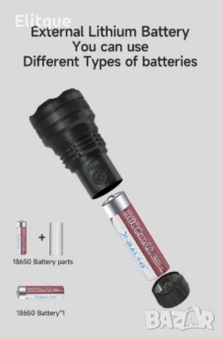 Супер лек акумулаторен фенер P50 SUPER LIGHT, снимка 3 - Други - 52855427