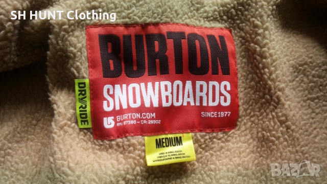 BURTON SNOWBOARD DRYRIDE Jacket Размер M мъжко сноуборд яке 27-65, снимка 16 - Зимни спортове - 52217252