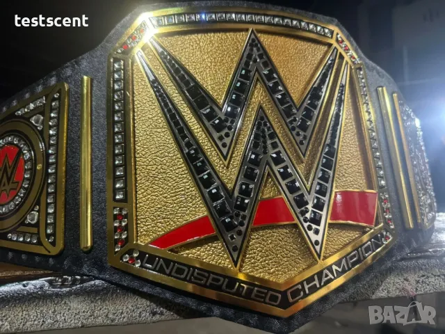 WWE UNDISPUTED CHAMPIONSHIP UNIVERSAL REPLICA BELT BRASS ADULT SIZE NEW Шампионски колан световен, снимка 2 - Фен артикули - 49968360