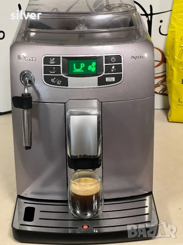 Кафемашина кафе автомат Saeco intelia с гаранция, снимка 7 - Кафемашини - 51412725