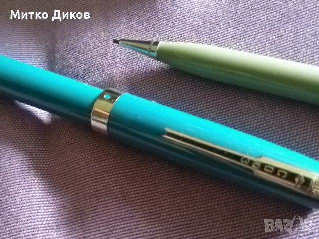 Комплект автоматичен молив и писалка Союз от Соца-СССР-калъвче естествена кожа, снимка 8 - Колекции - 33020752