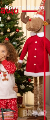 Голям Коледен елен 188см ХХЛ Коледна декорация украса НОВ, снимка 3 - Декорация за дома - 51836618