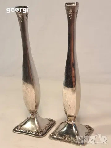 две немски сребърни вазички, снимка 5 - Вази - 49923303