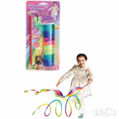Цветна лента за танци и гимнастика с регулируема върва, снимка 7 - Други - 52041846