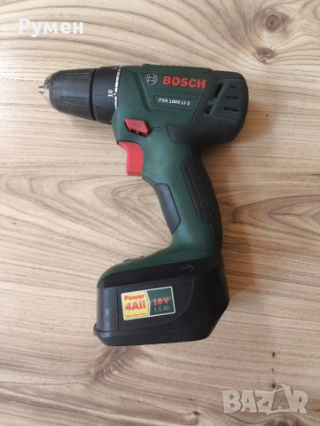 Акумулаторен винтоверт BOSCH PSR 1800 LI-2, 18V, 1,5Ah, 38Nm, снимка 2 - Винтоверти - 51463441